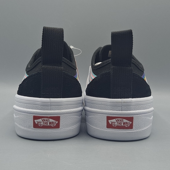 New Vans Sentry Old Skool WC Pride Rainbow Black and True White Women's Size 5 - Picture 6 of 9